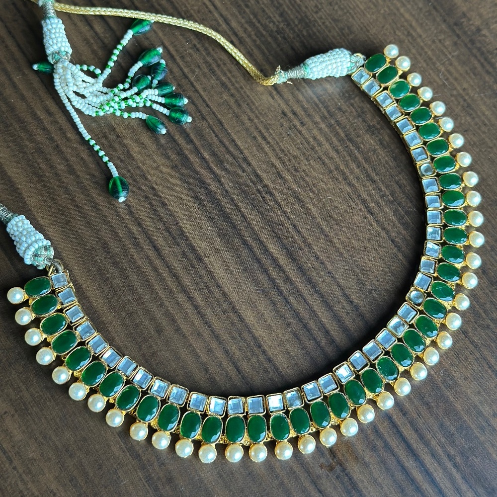Kundan Pearl Bridal Choker - Custom Made